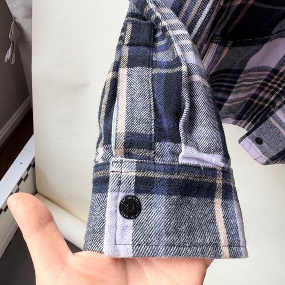 Vans x Anderson Paak Plaid Reversible Chore Jacket Men’s L/XL Purple Blue C36 - Picture 10 of 13